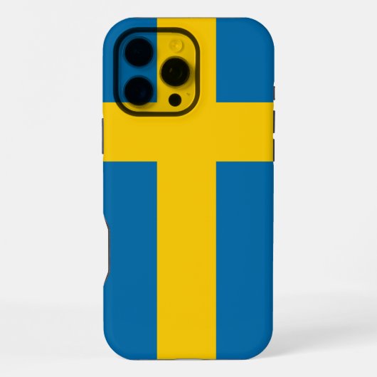 Schwedenflagge iPhone Hülle (Rückseite)