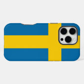 Schwedenflagge iPhone Hülle (Rückseite (Horizontal))