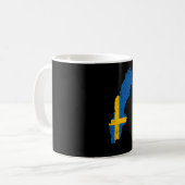 Schwedenflagge Kaffeetasse (Vorderseite Links)