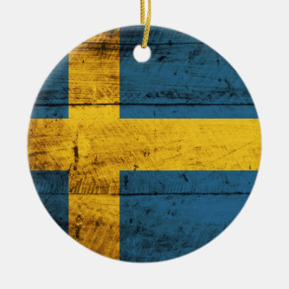 Schwedenflagge Keramik Ornament