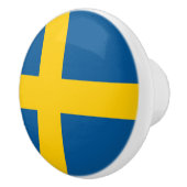 Schwedenflagge Keramikknauf (Rechts)