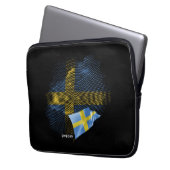 Schwedenflagge Laptopschutzhülle (Vorderseite Links)