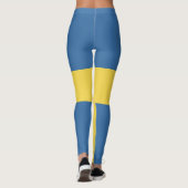Schwedenflagge Leggings (Rückseite)
