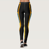 Schwedenflagge Leggings (Rückseite)