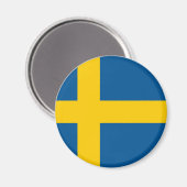 Schwedenflagge Magnet (Vorderseite/Rückseite)