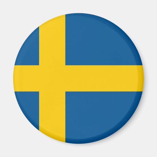 Schwedenflagge Magnet (Vorne)