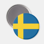 Schwedenflagge Magnet (Vorderseite/Rückseite)