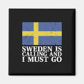 Schwedenflagge Magnet (Vorne)