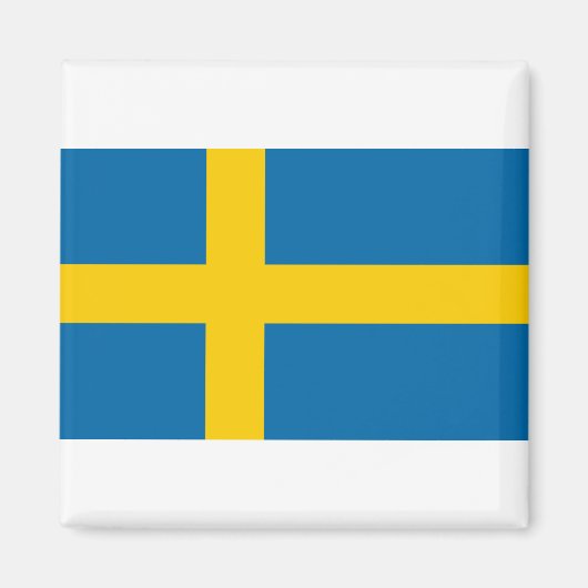 Schwedenflagge Magnet (Vorne)