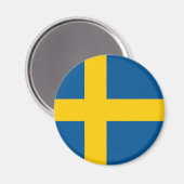 Schwedenflagge Magnet (Vorderseite/Rückseite)
