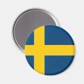 Schwedenflagge Magnet (Vorderseite/Rückseite)