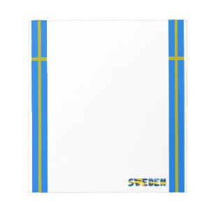 Schwedenflagge Notizblock