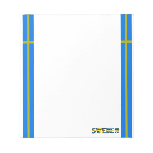 Schwedenflagge Notizblock (Vorderseite)