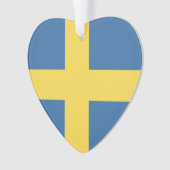 Schwedenflagge Ornament (Vorderseite)