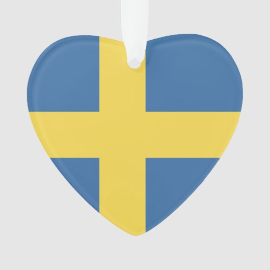 Schwedenflagge Ornament (Vorderseite)