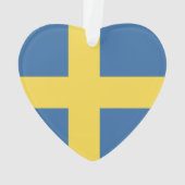 Schwedenflagge Ornament (Rückseite)