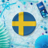 Schwedenflagge Pappteller (Party)