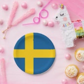 Schwedenflagge Pappteller (Party)