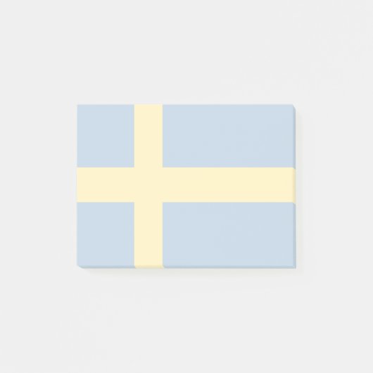 Schwedenflagge Post-it Klebezettel (Vorderseite)