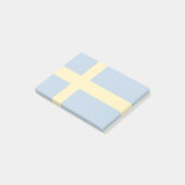 Schwedenflagge Post-it Klebezettel (angewinkelt)