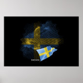 Schwedenflagge Poster (Vorne)