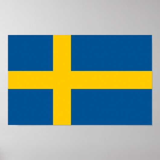 Schwedenflagge Poster (Vorne)