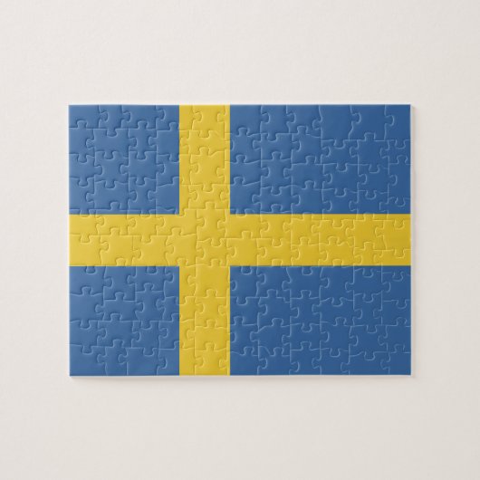 Schwedenflagge Puzzle (Horizontal)