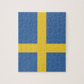 Schwedenflagge Puzzle (Vertikal)