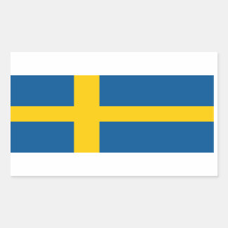 Schwedenflagge Rechteckiger Aufkleber