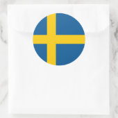 Schwedenflagge Runder Aufkleber (Tasche)