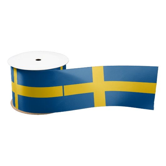 Schwedenflagge Satinband (Spule)