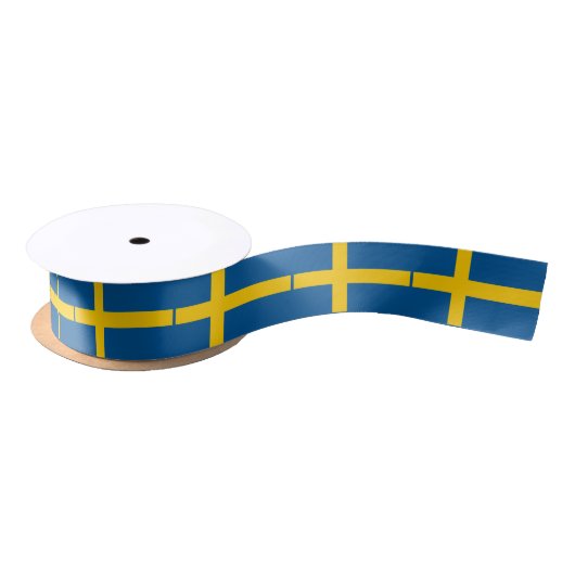 Schwedenflagge Satinband (Spule)