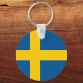 Schwedenflagge Schlüsselanhänger (Vorderseite)