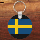 Schwedenflagge Schlüsselanhänger (Vorderseite)