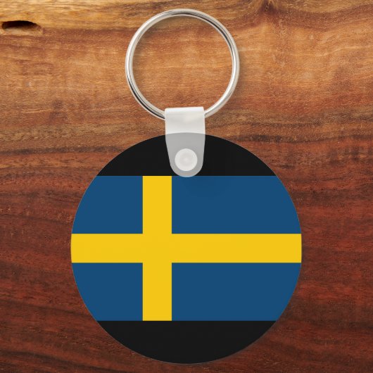 Schwedenflagge Schlüsselanhänger (Vorderseite)