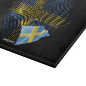 Schwedenflagge Schneidebrett (Ecke)