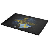 Schwedenflagge Schneidebrett (Ecke)