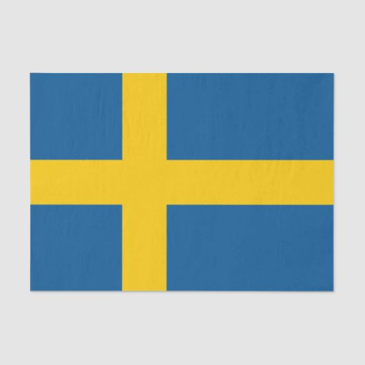Schwedenflagge Seidenpapier (Vorderseite)