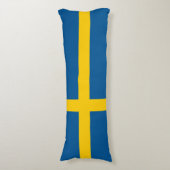 Schwedenflagge Seitenschläferkissen (Vorderseite Vertikal)