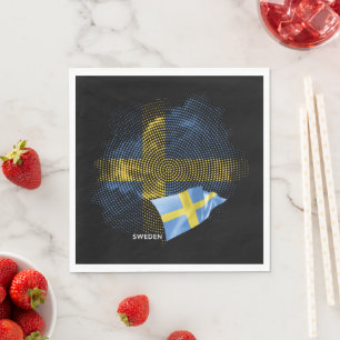 Schwedenflagge Serviette