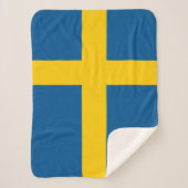 Schwedenflagge Sherpadecke (Vorderseite)