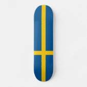 Schwedenflagge Skateboard (Vorderseite)