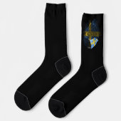 Schwedenflagge Socken (Linkes Detail)