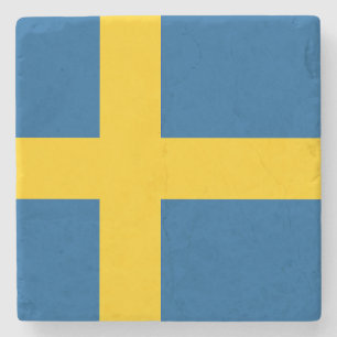 Schwedenflagge Steinuntersetzer