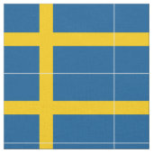 Schwedenflagge Stoff (Nahaufnahme)