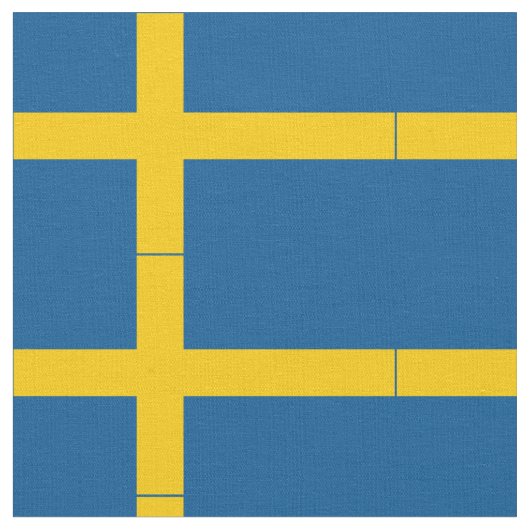Schwedenflagge Stoff (Nahaufnahme)