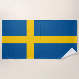 Schwedenflagge Strandtuch
