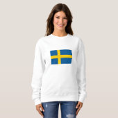 Schwedenflagge Sweatshirt (Vorne ganz)