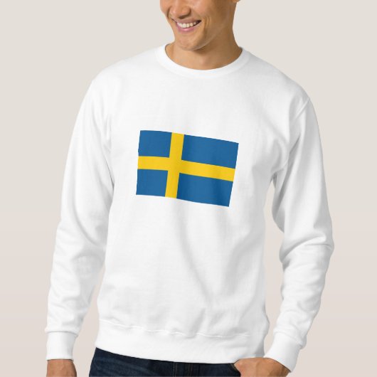 Schwedenflagge Sweatshirt (Vorderseite)