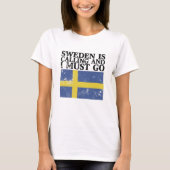 Schwedenflagge T-Shirt (Vorderseite)